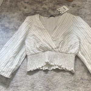 Zara v neck blouse